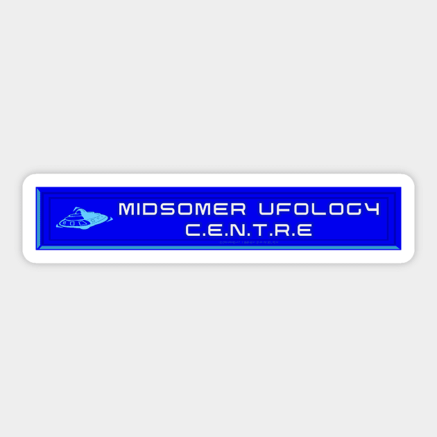 Midsomer Ufology Centre Sticker by Vandalay Industries